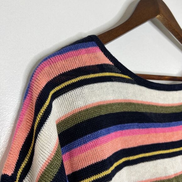 Talbots 100% Linen Knit Short Sleeve Pullover Sweater Top Plus Size 2X Petite - Picture 3 of 11